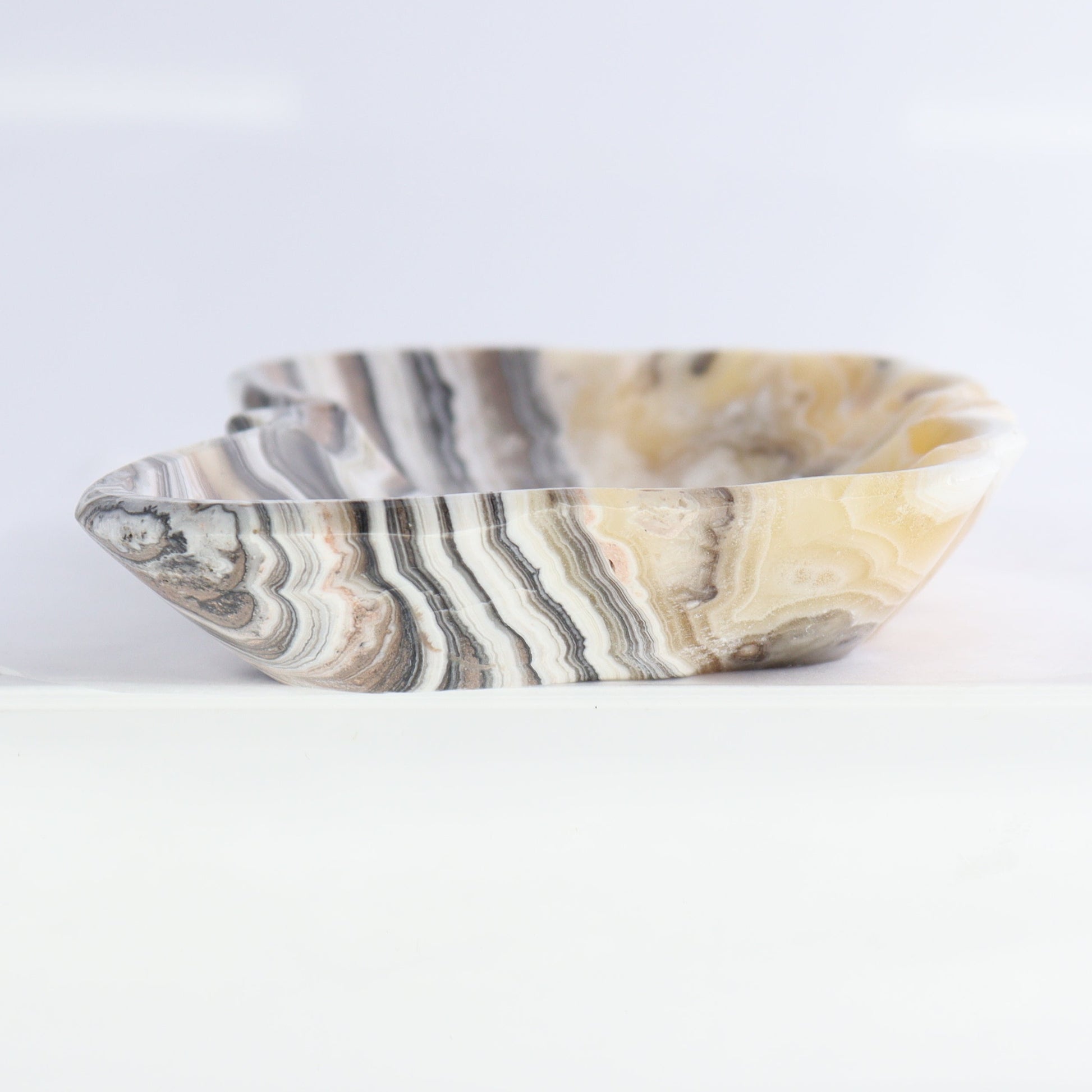 Zebra Onyx Butterfly Bowls Set of 6 - Expert Wholesale and Supplier of Wholesale Crystals & Bulk Gemstones, ["Bowls","Mexico","onyx"]