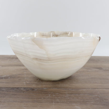 Mexican Onyx/Calcite Bowl 12"