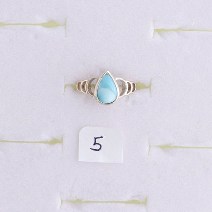 One Larimar Ring - Expert Wholesale and Supplier of Wholesale Crystals & Bulk Gemstones, ["India","Larimar","Ring","sterling silver"]