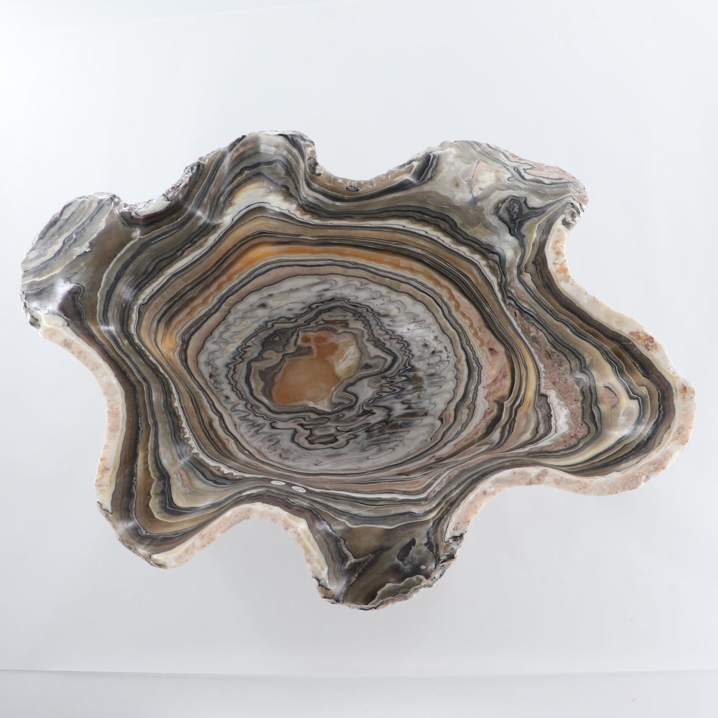 Mexican Onyx/Calcite Bowl 26"
