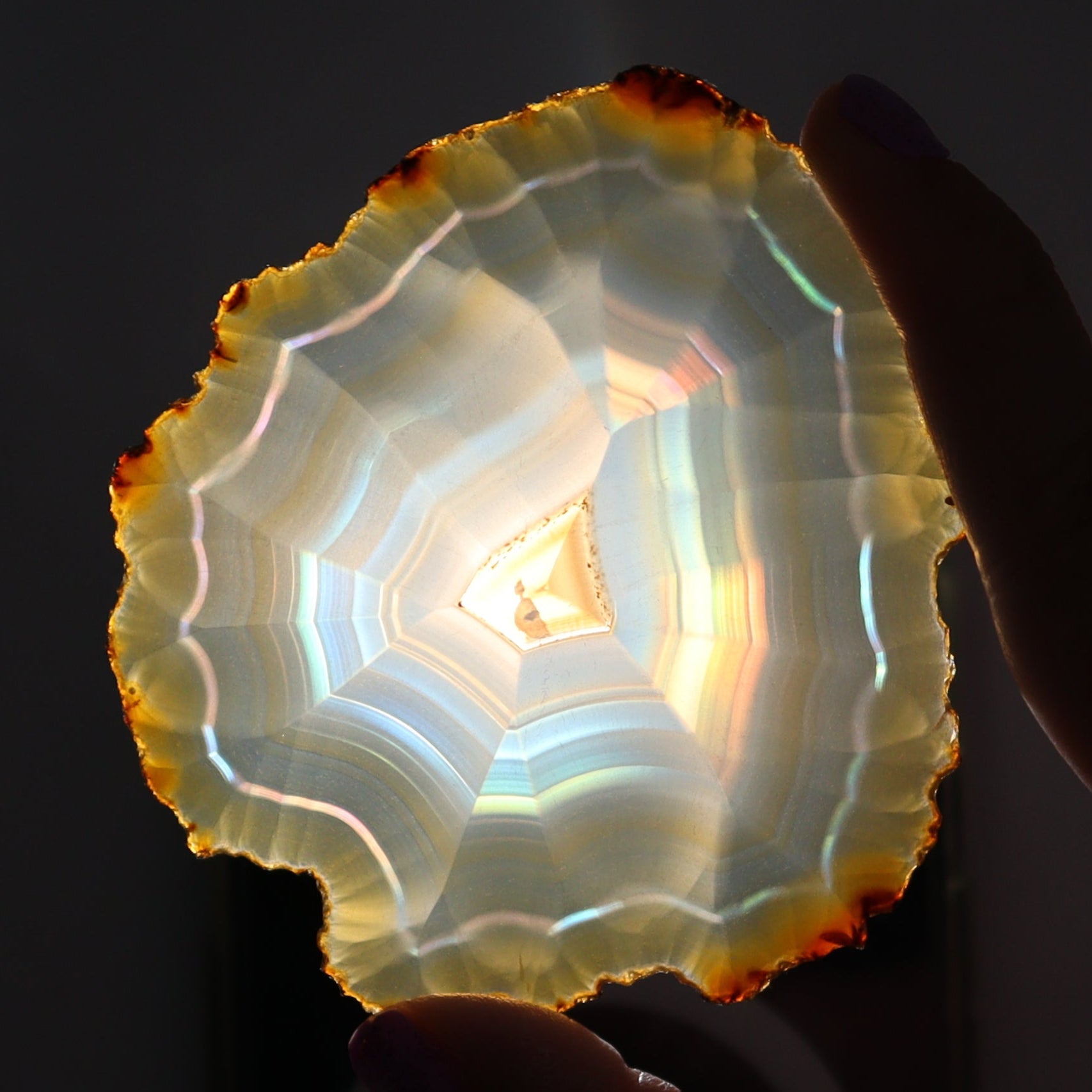 Iris Agate Slices Set of 6 - Expert Wholesale and Supplier of Wholesale Crystals & Bulk Gemstones, ["Agate","Iris Agate","Slices and Slabs"]