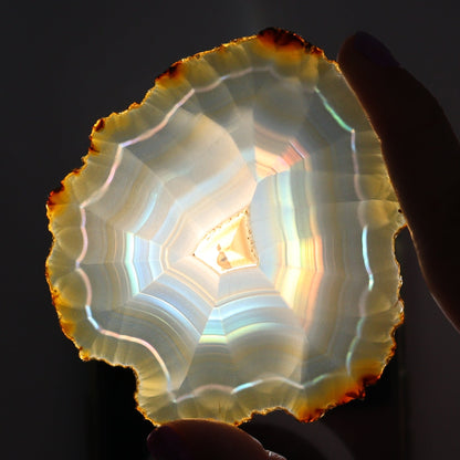 Iris Agate Slices Set of 6 - Expert Wholesale and Supplier of Wholesale Crystals & Bulk Gemstones, ["Agate","Iris Agate","Slices and Slabs"]