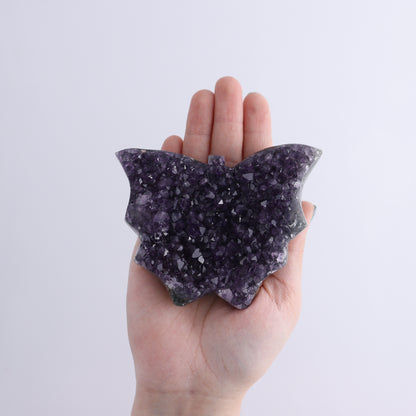 Uruguay Amethyst Butterflies, Cat & Leaf Set of 9 - Expert Wholesale and Supplier of Wholesale Crystals & Bulk Gemstones, ["Amethyst","Butterflies","Cat","Leaf","Uruguay"]