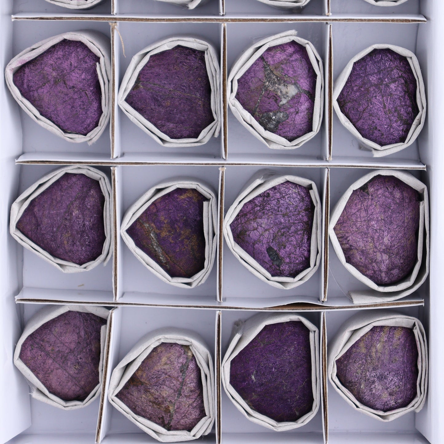 Purpurite Velvet Hearts Set of 20 - Expert Wholesale and Supplier of Wholesale Crystals & Bulk Gemstones, ["Hearts","purpurite","Purpurite Velvet"]