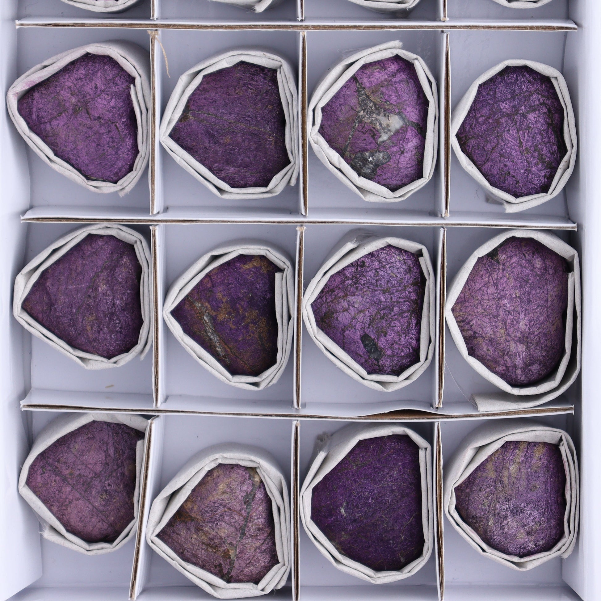 Purpurite Velvet Hearts Set of 20 - Expert Wholesale and Supplier of Wholesale Crystals & Bulk Gemstones, ["Hearts","purpurite","Purpurite Velvet"]