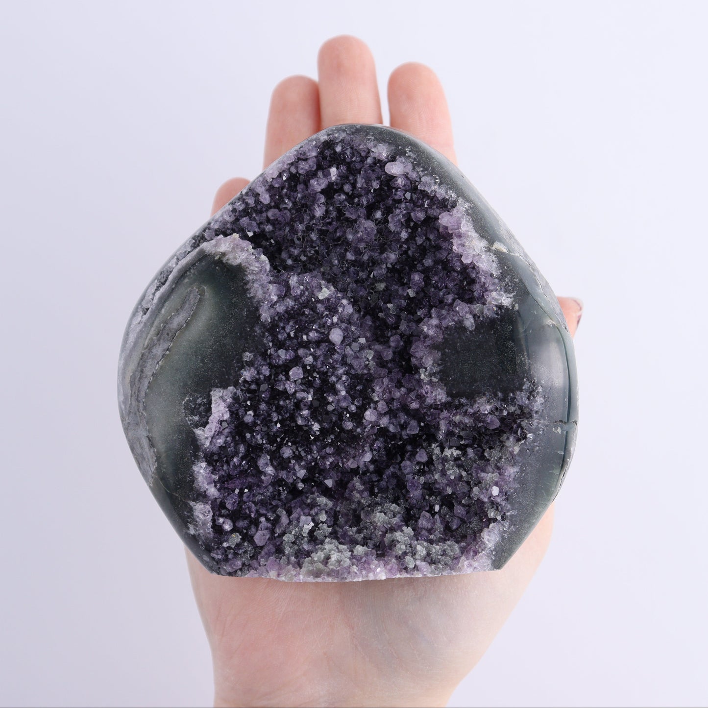 Uruguay Amethyst Cut Base Set of 4 - Expert Wholesale and Supplier of Wholesale Crystals & Bulk Gemstones, ["Amethyst","Cut Base","Uruguay"]