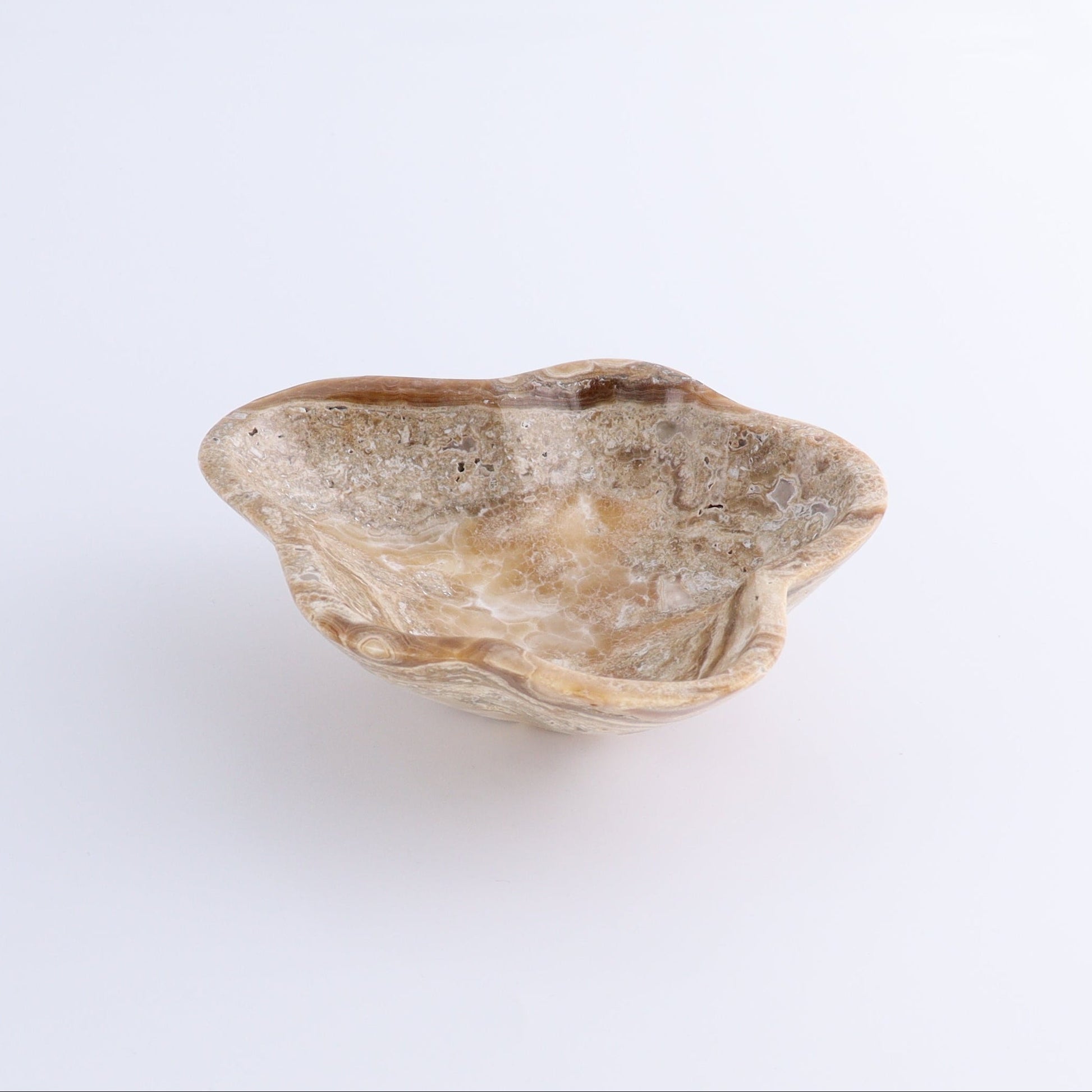 One Mexican Onyx/Calcite Honey Irregular Bowl - Expert Wholesale and Supplier of Wholesale Crystals & Bulk Gemstones, ["bowl","Bowls","Calcite","Catalog Onyx","Decorative Dish","Mexico","onyx"]