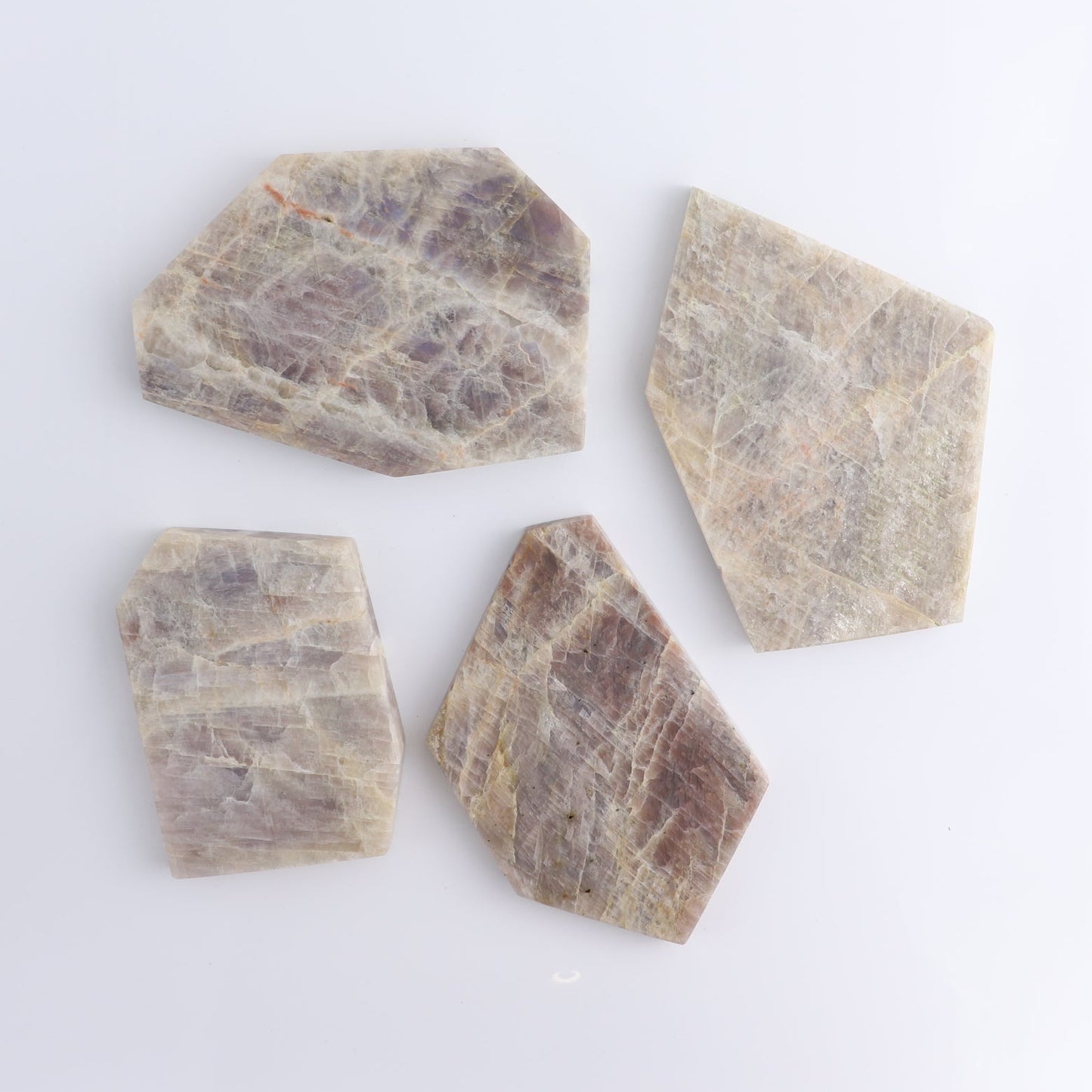 Moonstone Slices & Slabs Set of 4