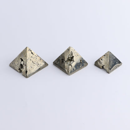 Pyrite Pyramids Set of 9 - Expert Wholesale and Supplier of Wholesale Crystals & Bulk Gemstones, ["Pyramids","Pyrite"]
