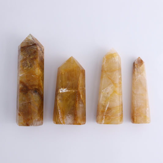 Golden Healer Towers Set of 4 - Expert Wholesale and Supplier of Wholesale Crystals & Bulk Gemstones, ["Brazil","Golden Healer","Towers"]