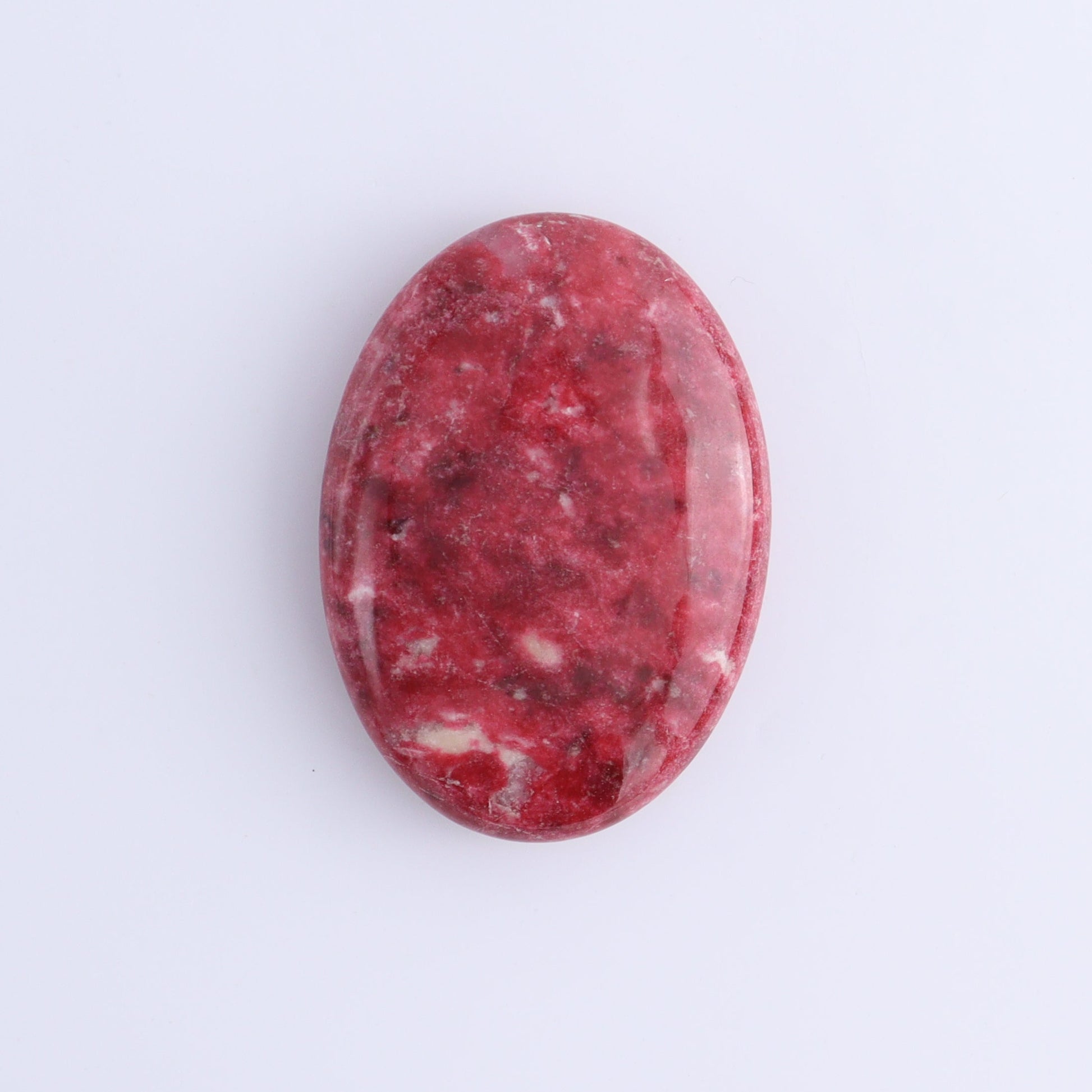 Thulite Palm Stones Set of 3 - Expert Wholesale and Supplier of Wholesale Crystals & Bulk Gemstones, ["Palm Stones","thulite"]