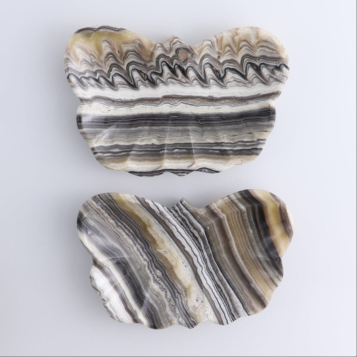 Mexican Onyx/Calcite Butterfly Dish Set of 5