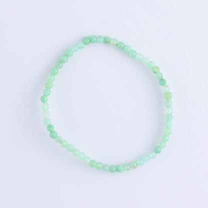 One Chrysoprase 3 - 4 mm Bracelet - Expert Wholesale and Supplier of Wholesale Crystals & Bulk Gemstones, ["Bracelet","bracelets","Chrysoprase"]