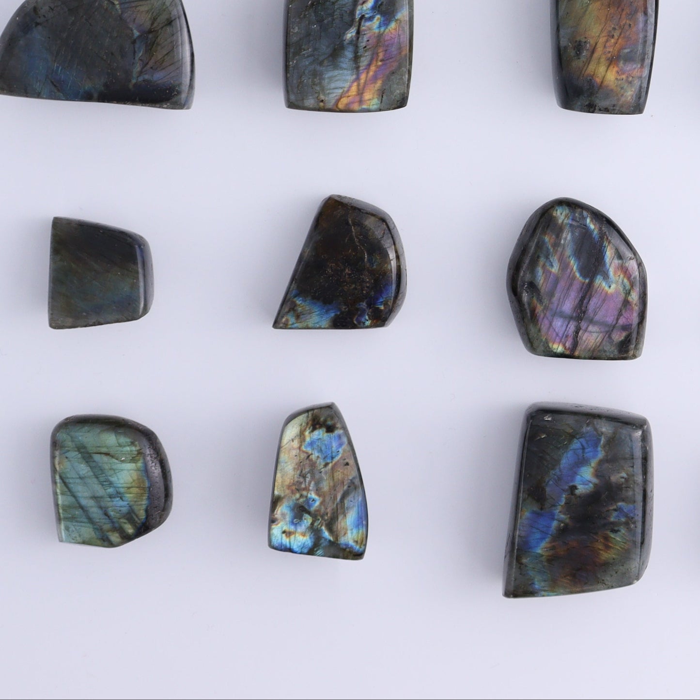 Labradorite Freeform Set of 20 - Expert Wholesale and Supplier of Wholesale Crystals & Bulk Gemstones, ["Freeforms","Labradorite","Madagascar"]