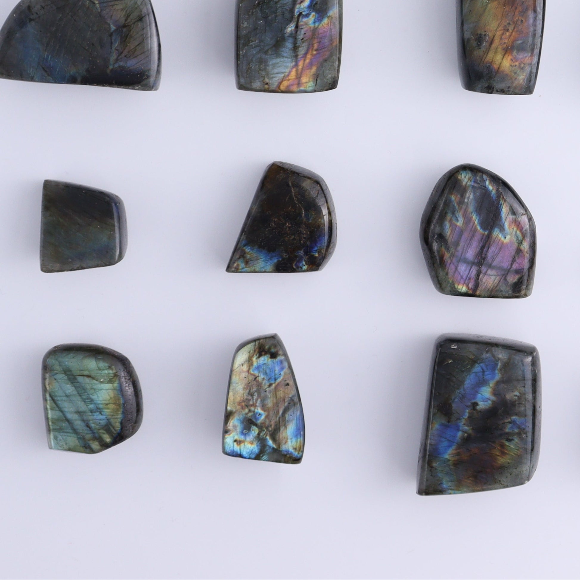 Labradorite Freeform Set of 20 - Expert Wholesale and Supplier of Wholesale Crystals & Bulk Gemstones, ["Freeforms","Labradorite","Madagascar"]