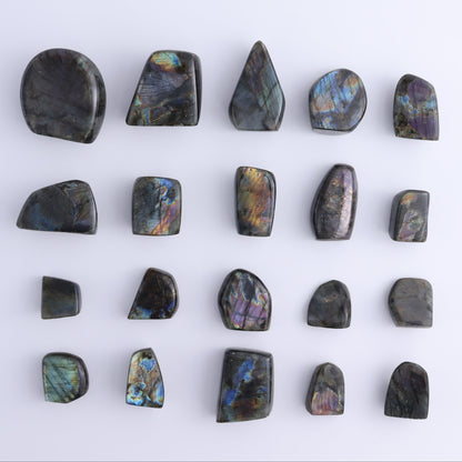 Labradorite Freeform Set of 20 - Expert Wholesale and Supplier of Wholesale Crystals & Bulk Gemstones, ["Freeforms","Labradorite","Madagascar"]