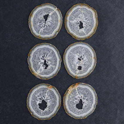 Iris Agate Slices Set of 6 - Expert Wholesale and Supplier of Wholesale Crystals & Bulk Gemstones, ["Agate","Iris Agate","Slices and Slabs"]