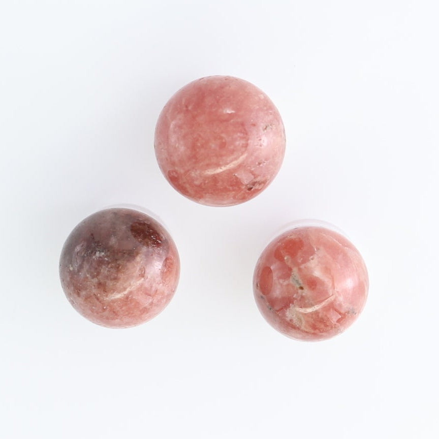 Rhodochrosite Spheres Set of 10