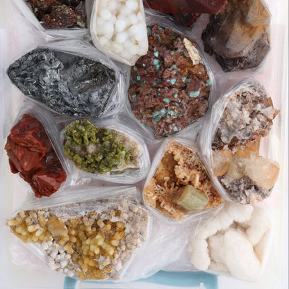 Mixed Minerals Flat from Morocco
