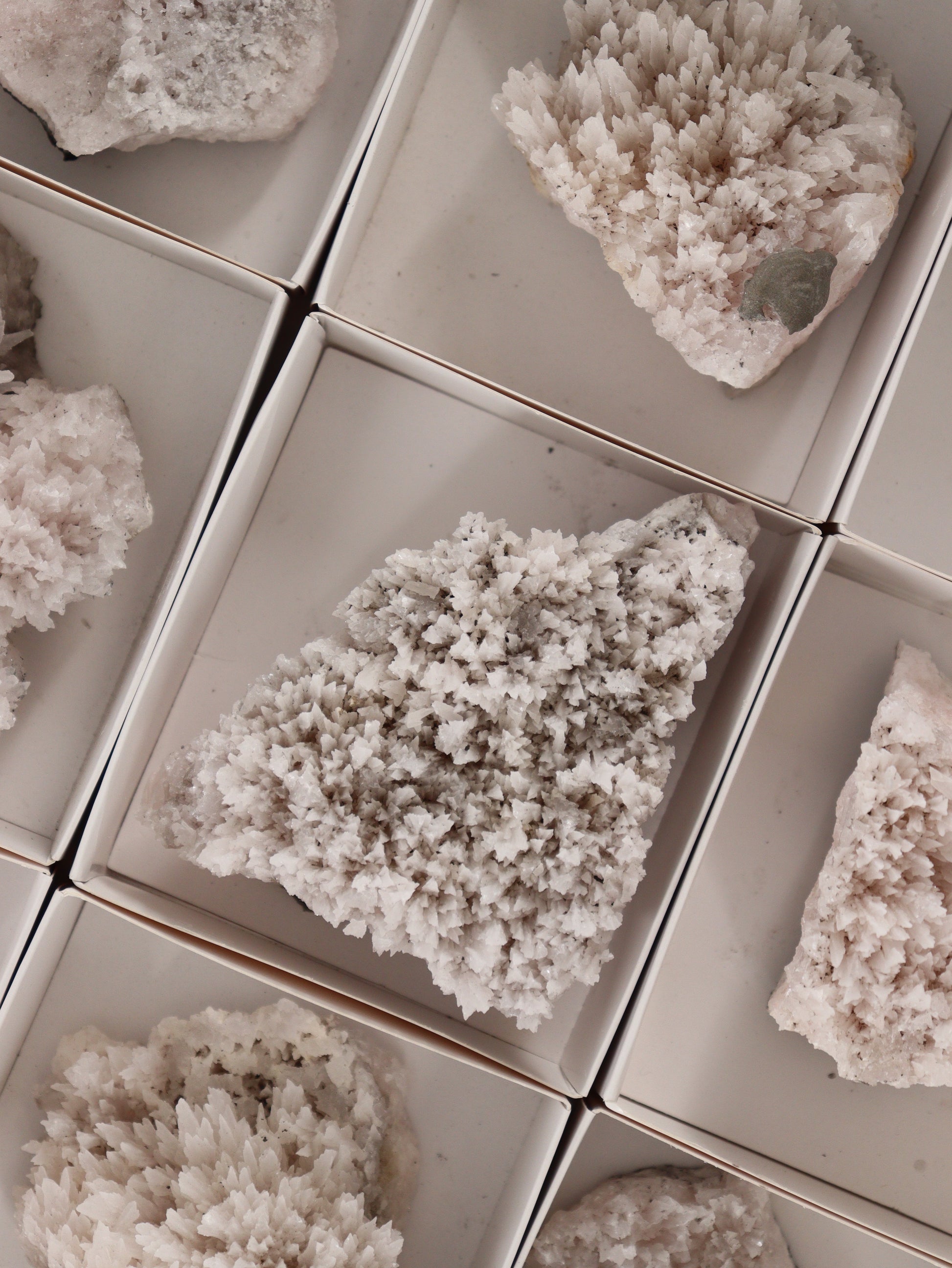 Mangano Calcite Flat Set of 12 - Expert Wholesale and Supplier of Wholesale Crystals & Bulk Gemstones, []