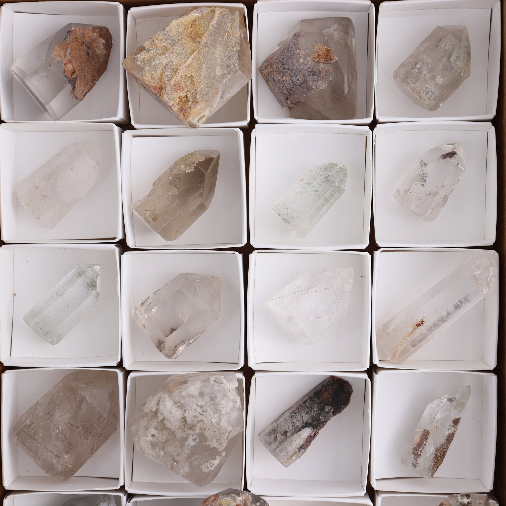 Garden Quartz Towers Set of 20 - Expert Wholesale and Supplier of Wholesale Crystals & Bulk Gemstones, ["Garden Quartz","Quartz","Towers"]