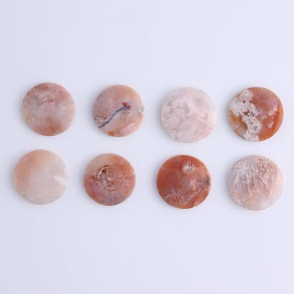 One Pink Carnelian Round Cab - Expert Wholesale and Supplier of Wholesale Crystals & Bulk Gemstones, ["Cabs","carnelian","Pink Carnelian","Round"]