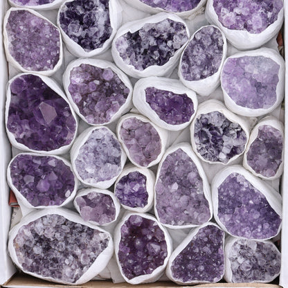 One Uruguay Amethyst Clusters Flat - Expert Wholesale and Supplier of Wholesale Crystals & Bulk Gemstones, ["Amethyst","flat","Flats","Uruguay"]