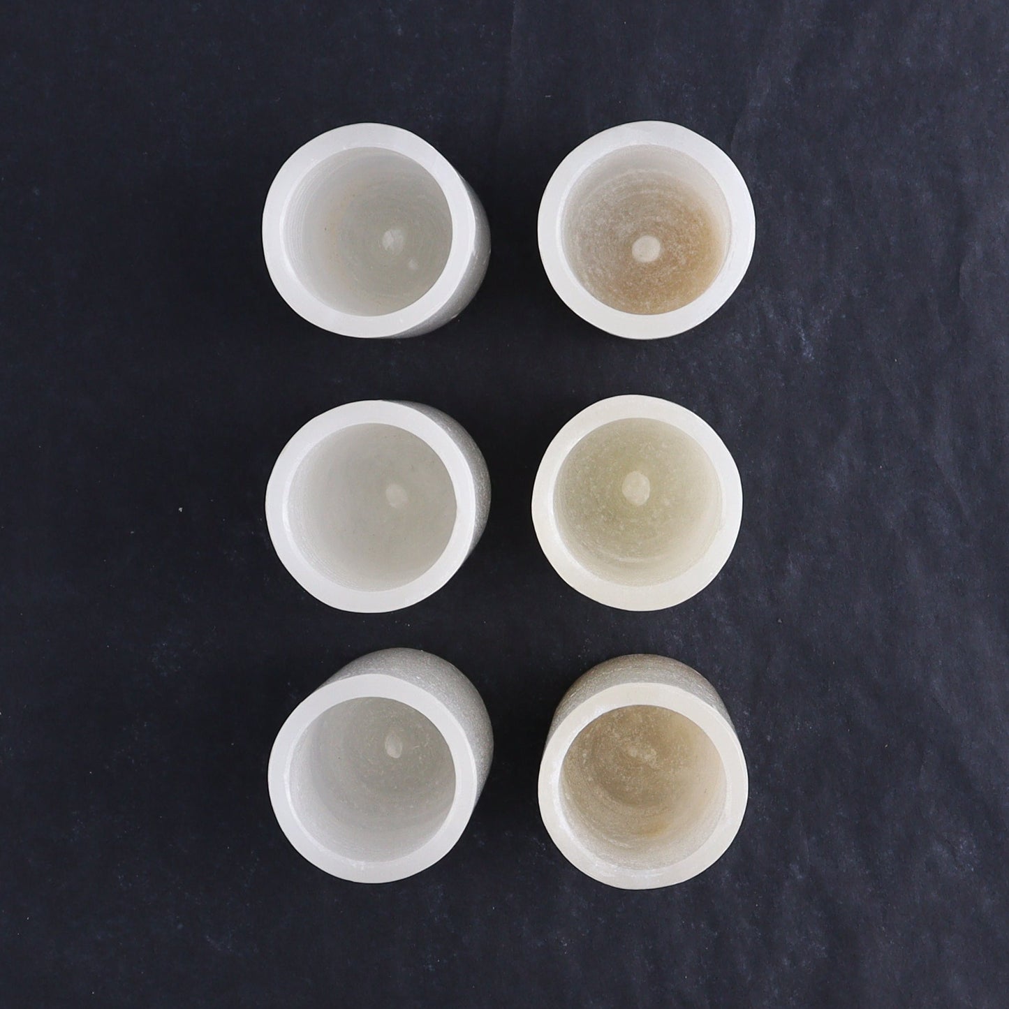 Shot Glass Set Mexican Onyx/Calcite White - Expert Wholesale and Supplier of Wholesale Crystals & Bulk Gemstones, ["Calcite","Catalog Onyx","Mexico","onyx","Shot Glasses"]