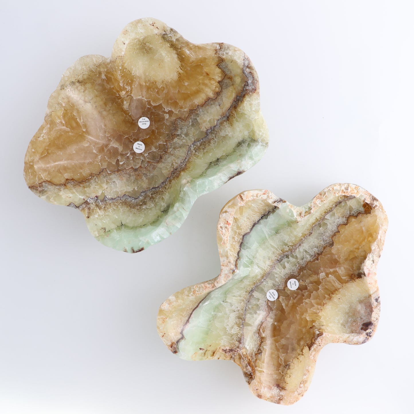 One Medium Bowl Mexican Onyx/Calcite Honey & Green Rough - Expert Wholesale and Supplier of Wholesale Crystals & Bulk Gemstones, ["bowl","Calcite","Catalog Onyx","Decorative Dish","Mexico","onyx"]