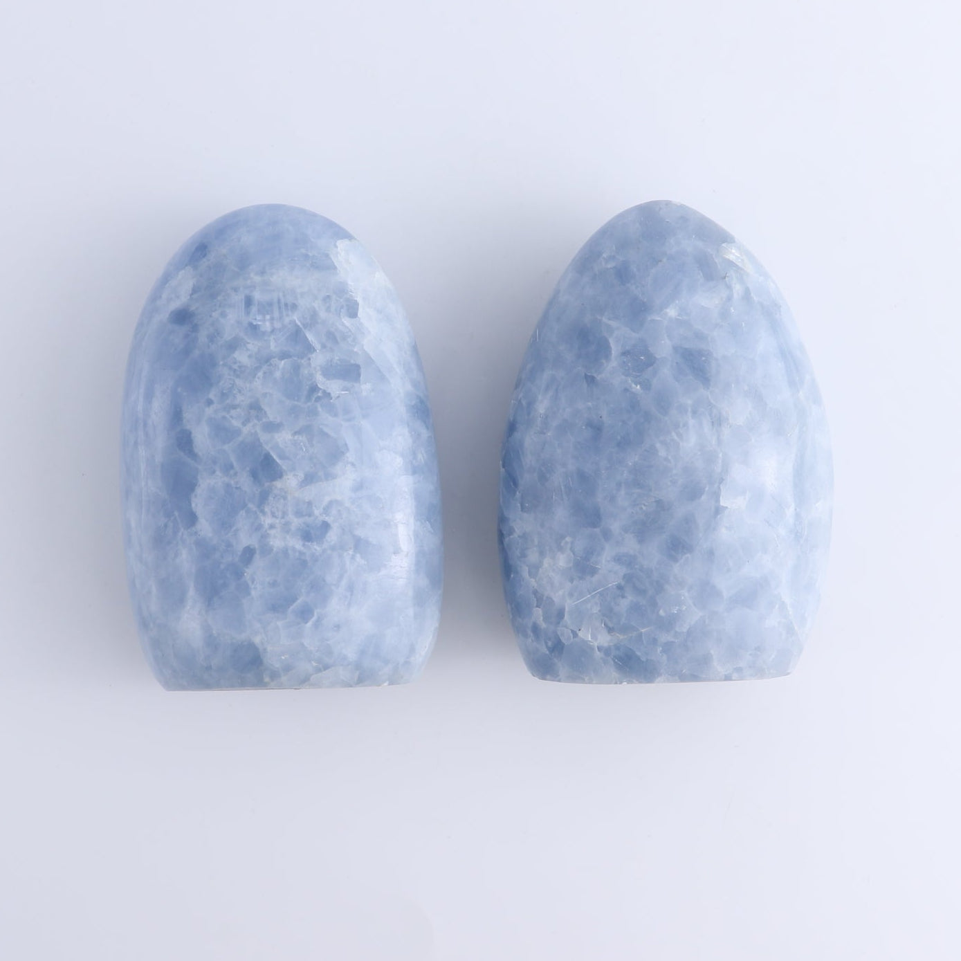 Blue Calcite Freeforms Set of 9