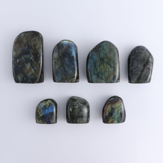 Labradorite Freeform Set of 7 - Expert Wholesale and Supplier of Wholesale Crystals & Bulk Gemstones, ["Freeforms","Labradorite","Madagascar"]