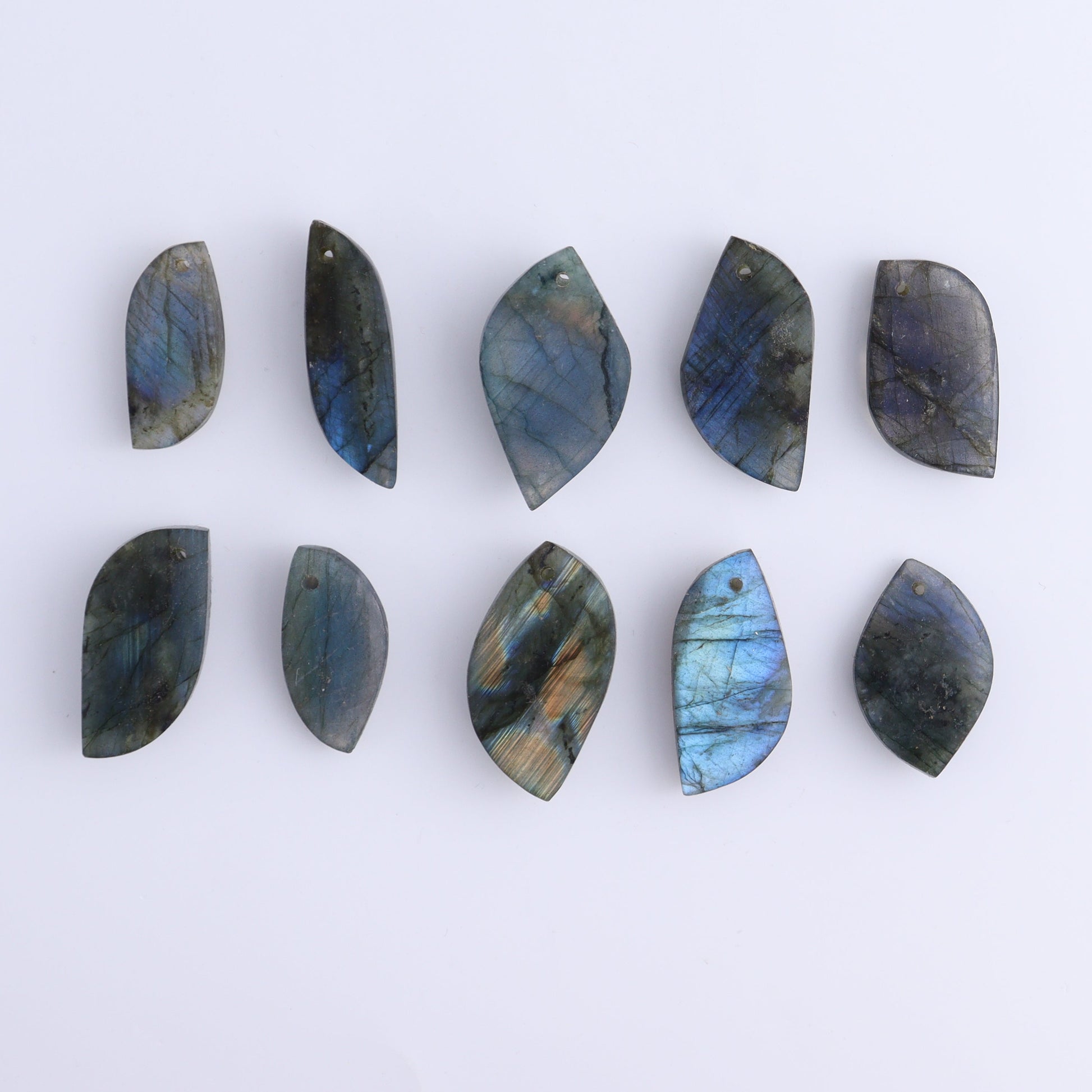 Labradorite Pendants Set of 10 - Expert Wholesale and Supplier of Wholesale Crystals & Bulk Gemstones, Labradorite, Pendant, Pendants