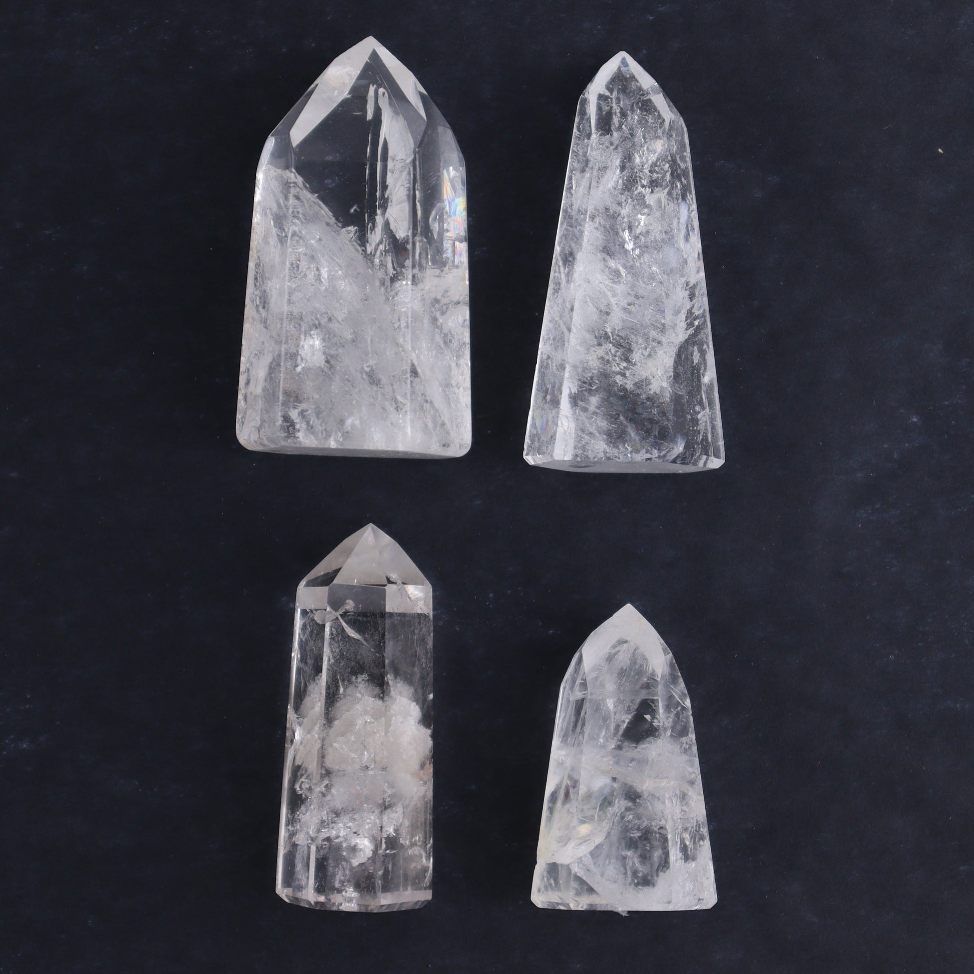 Quartz Towers Set of 8 - Expert Wholesale and Supplier of Wholesale Crystals & Bulk Gemstones, ["Quartz","Towers"]