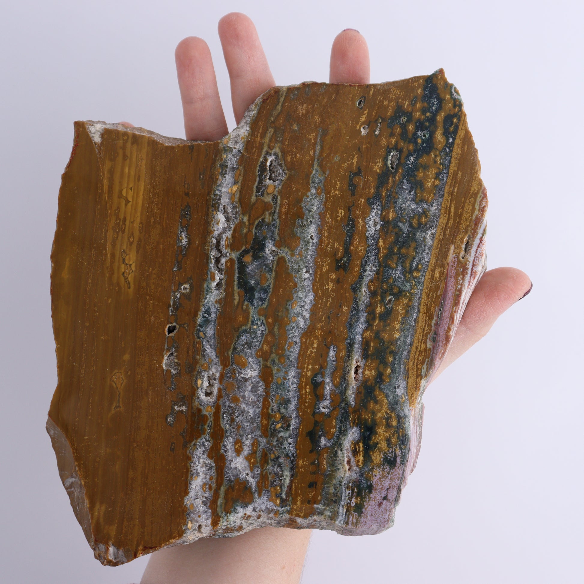 Ocean Jasper Slices & Slabs Set of 3 - Expert Wholesale and Supplier of Wholesale Crystals & Bulk Gemstones, ["close_50","Freeforms","jasper","Ocean Jasper"]