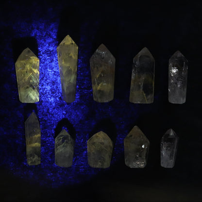 Powellite Amethyst UV Reactive Towers Set of 10