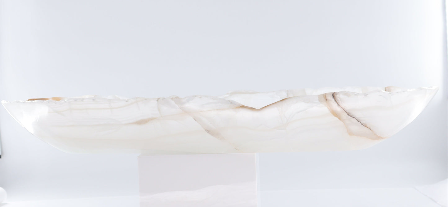 Onyx Canoe Bowl - Expert Wholesale and Supplier of Wholesale Crystals & Bulk Gemstones, ["Bowls","canoe","Mexico","onyx"]