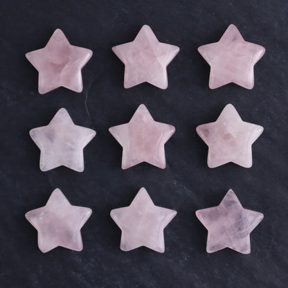 One Rose Quartz Star - Expert Wholesale and Supplier of Wholesale Crystals & Bulk Gemstones, ["moons","Rose Quartz"]