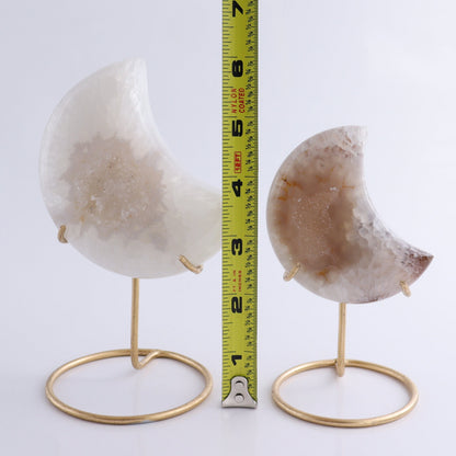 Agate Moons with Stand Set of 6 - Expert Wholesale and Supplier of Wholesale Crystals & Bulk Gemstones, ["Agate","Brazil","moons"]
