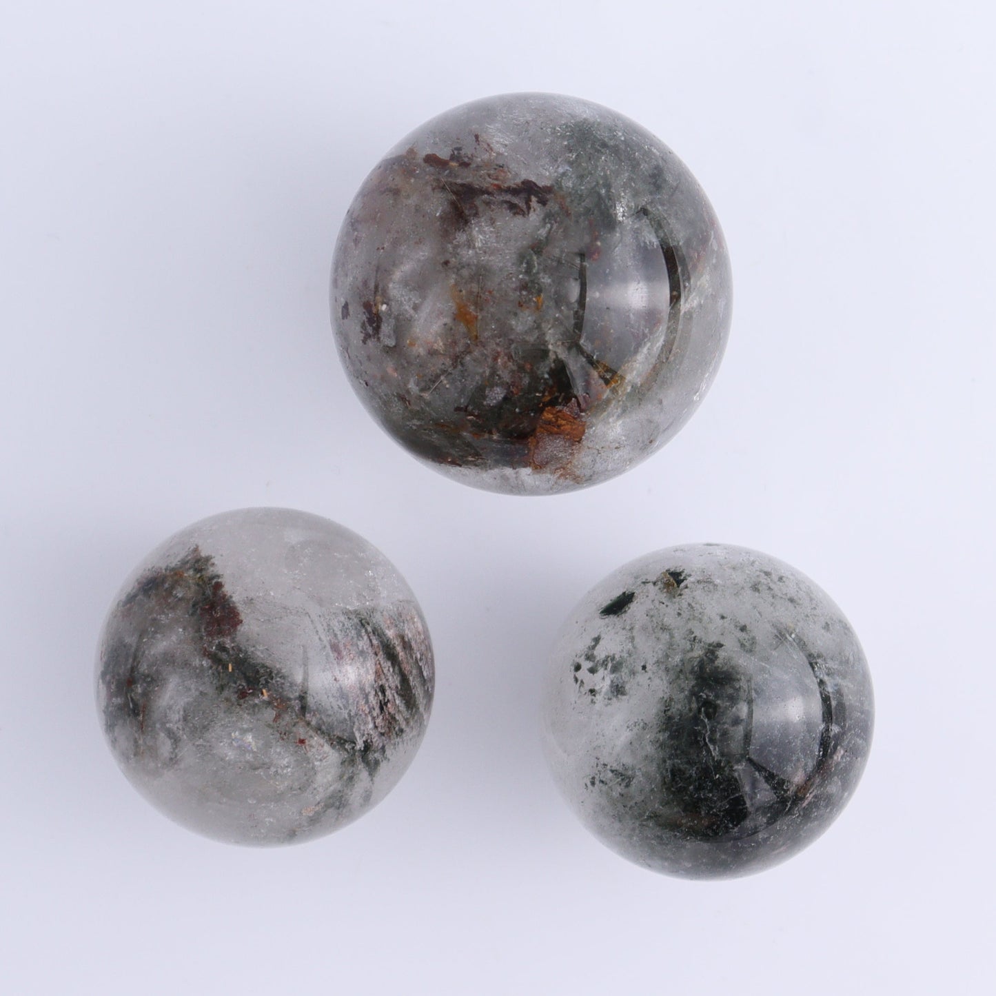 Garden Quartz Spheres Set of 6 - Expert Wholesale and Supplier of Wholesale Crystals & Bulk Gemstones, ["Garden Quartz","Quartz","Spheres"]