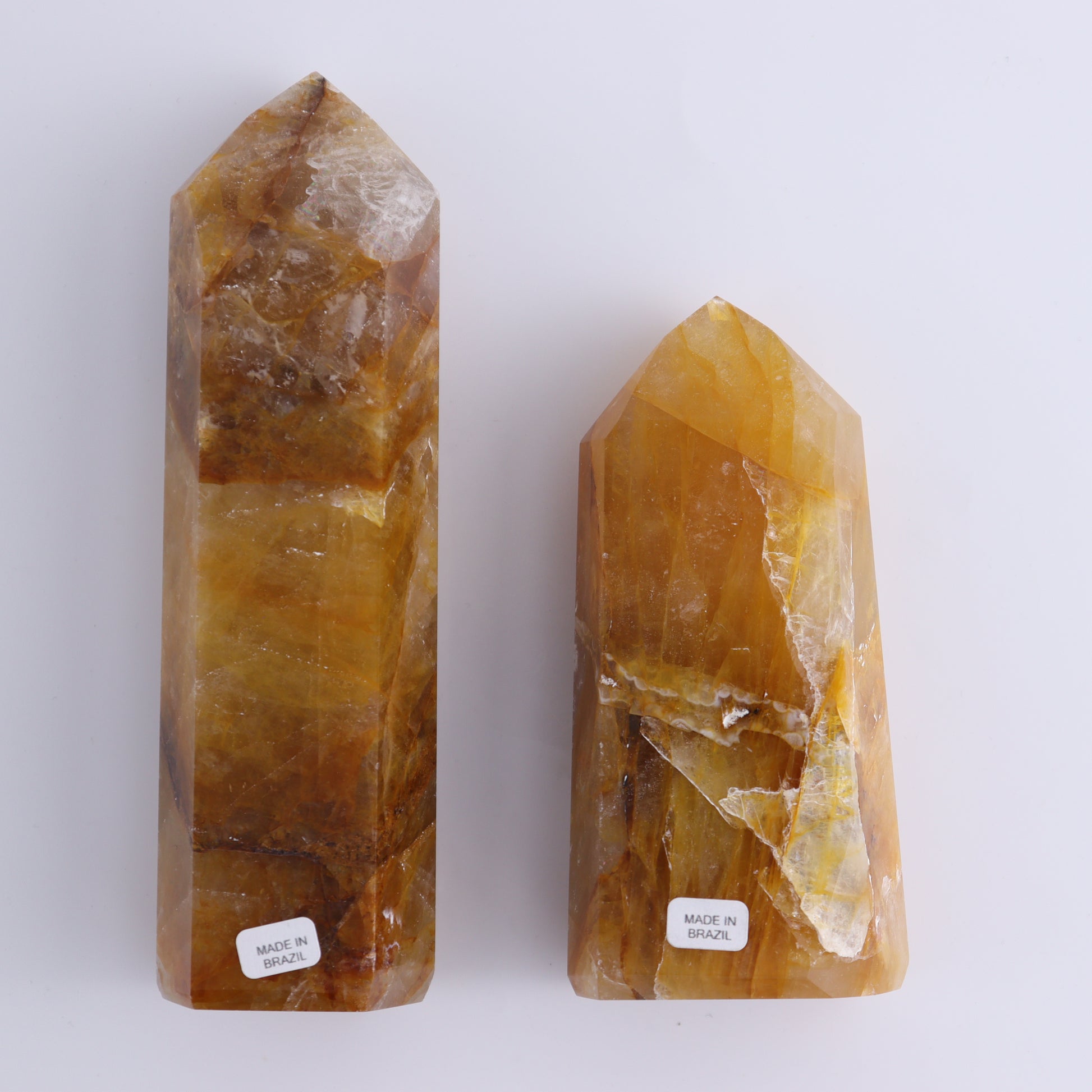 Golden Healer Towers Set of 4 - Expert Wholesale and Supplier of Wholesale Crystals & Bulk Gemstones, ["Brazil","Golden Healer","Towers"]
