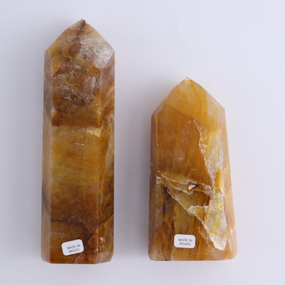 Golden Healer Towers Set of 4 - Expert Wholesale and Supplier of Wholesale Crystals & Bulk Gemstones, ["Brazil","Golden Healer","Towers"]