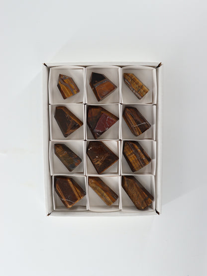 Tiger Eye Towers Set of 12