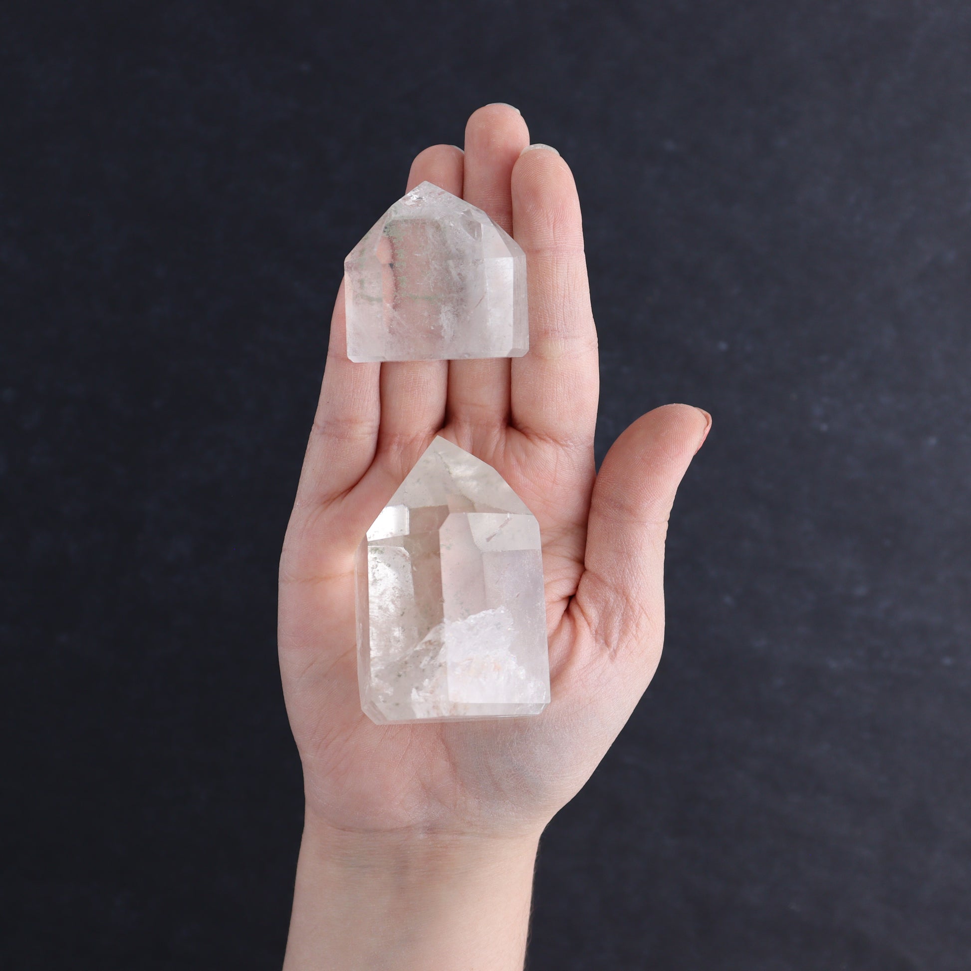 Garden Quartz Towers Set of 9 - Expert Wholesale and Supplier of Wholesale Crystals & Bulk Gemstones, ["Garden Quartz","Points","Quartz","Towers"]