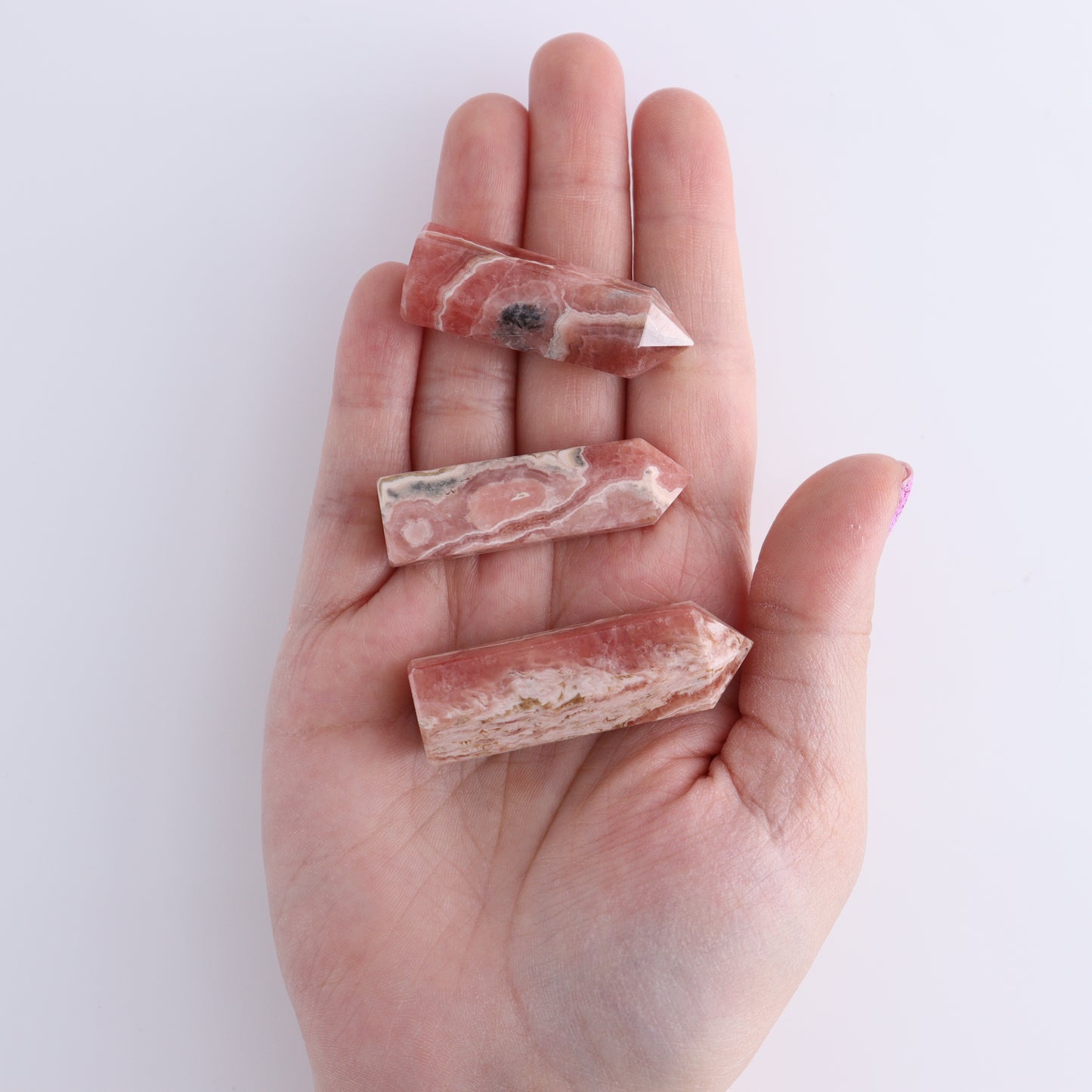 Rhodochrosite Towers Set of 5 - Expert Wholesale and Supplier of Wholesale Crystals & Bulk Gemstones, ["Argentina","Rhodochrosite","Towers"]