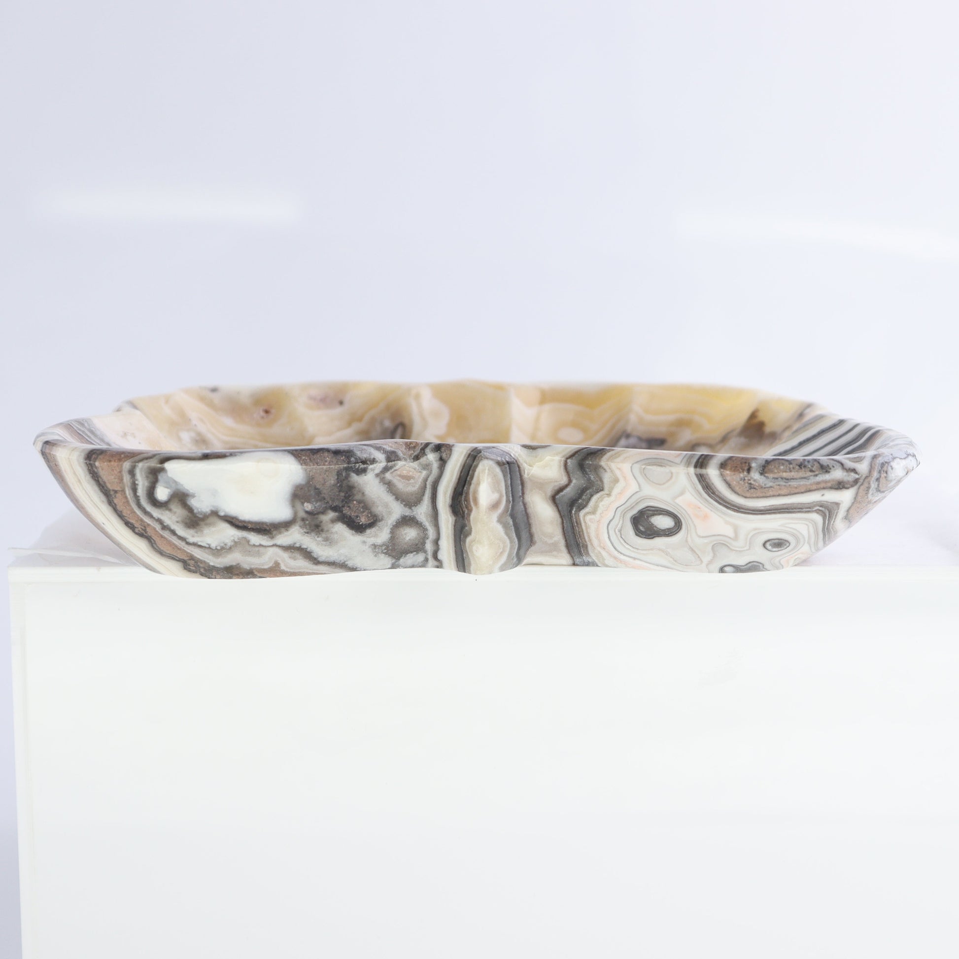 Zebra Onyx Butterfly Bowls Set of 6 - Expert Wholesale and Supplier of Wholesale Crystals & Bulk Gemstones, ["Bowls","Mexico","onyx"]
