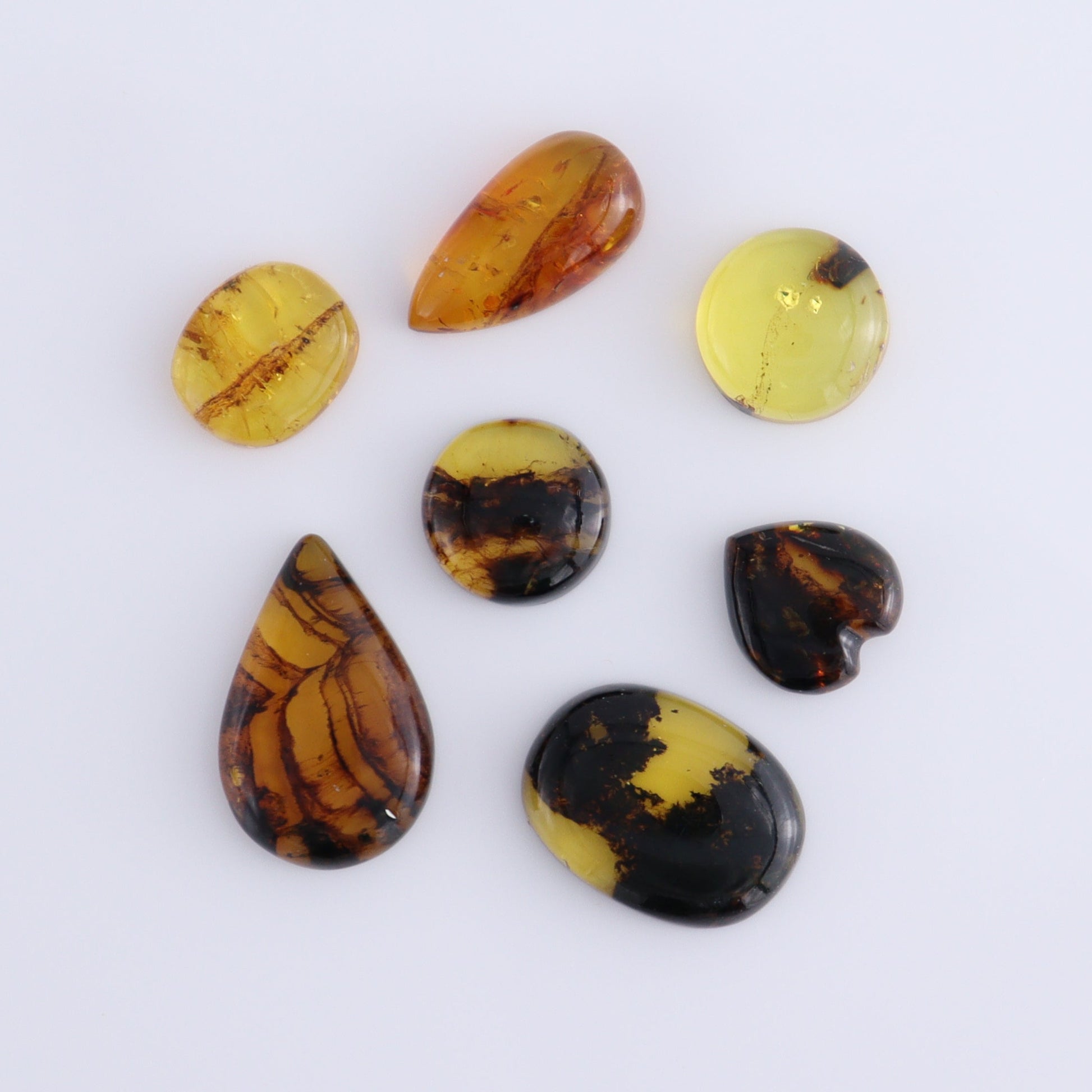 Amber Cabs Set of 10 - Expert Wholesale and Supplier of Wholesale Crystals & Bulk Gemstones, ["Amber","Cabs"]