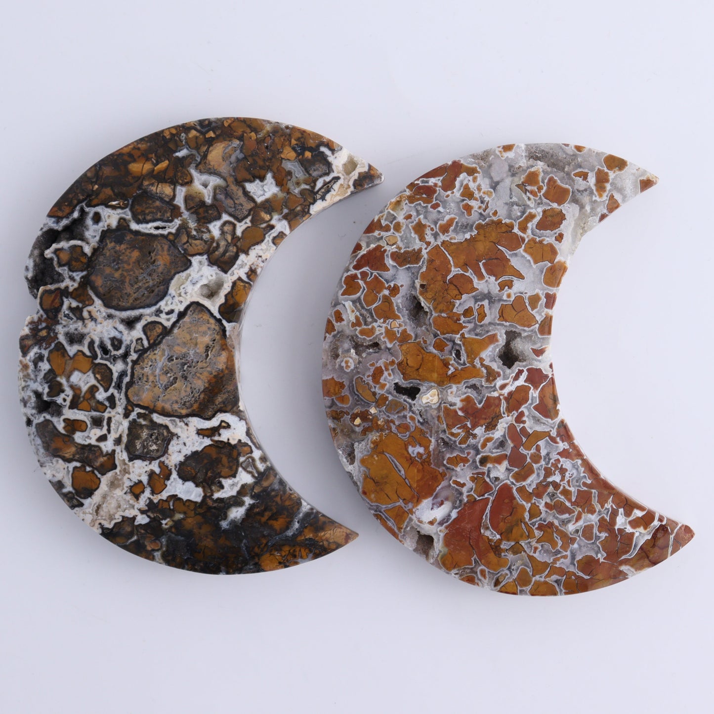 Brecciated Jasper Moons Set of 6 - Expert Wholesale and Supplier of Wholesale Crystals & Bulk Gemstones, ["Brecciated Jasper","Indonesia","moons"]