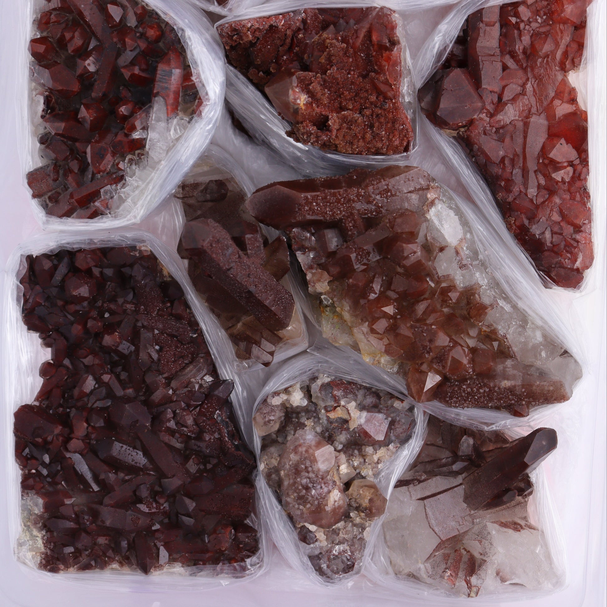Quartz Hematite Inclusions Flat from Morocco - Expert Wholesale and Supplier of Wholesale Crystals & Bulk Gemstones, ["Flats","Hematite","Morocco","Quartz","Quartz Hematite"]
