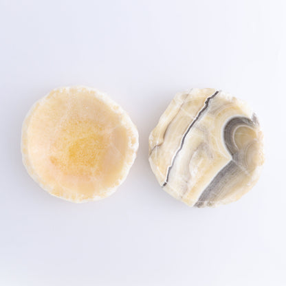 One Mexican Onyx/Calcite Yellow Zebra Rustic Bowl - Expert Wholesale and Supplier of Wholesale Crystals & Bulk Gemstones, ["bowl","Calcite","Catalog Onyx","Decorative Dish","Mexico","onyx"]