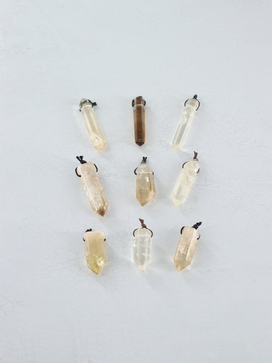 Citrine Pendants Set of 9 - Expert Vendor of Wholesale Crystals